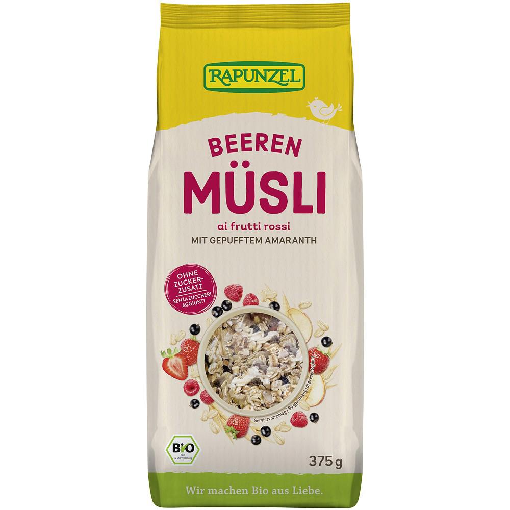 Musli Bio cu Amarant si Fructe de Padure  Rapunzel 375gr