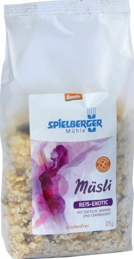 Musli Bio cu Orez si Cocos Fara Gluten Demeter Spielberger 375gr