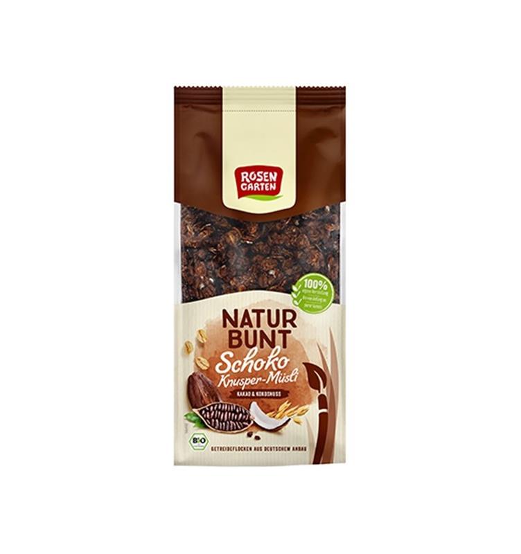 Musli Crocant cu Ciocolata si Cocos Bio 350 grame Rosen Garten