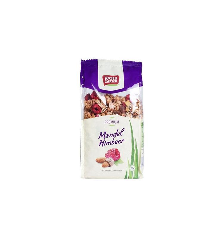 Musli Crocant cu Zmeura si Migdale Bio 375gr Rosen Garten