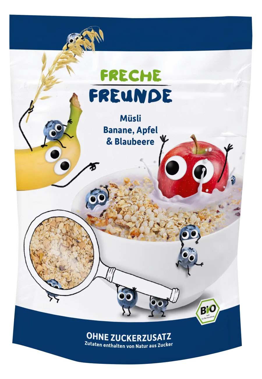 Musli cu Banane Mere si Afine Eco 220 grame Erdbar