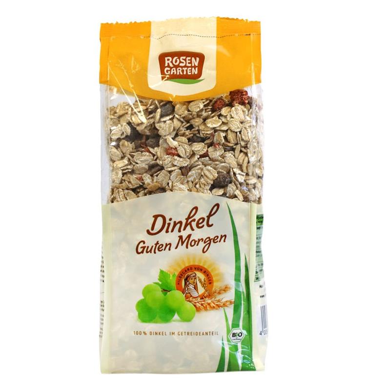 Musli cu Grau Spelta si Fructe Uscate Bio 500gr Rosen Garten