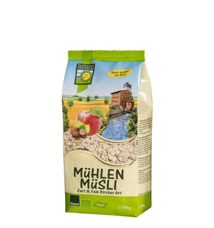 Musli Ecologici Fini cu Mere si Alune Bohlsener Pronat 500gr