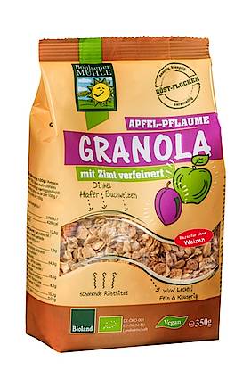 Musli Ecologici Granola cu Mere, Prune si Scortisoara Bohlsener Pronat 350gr