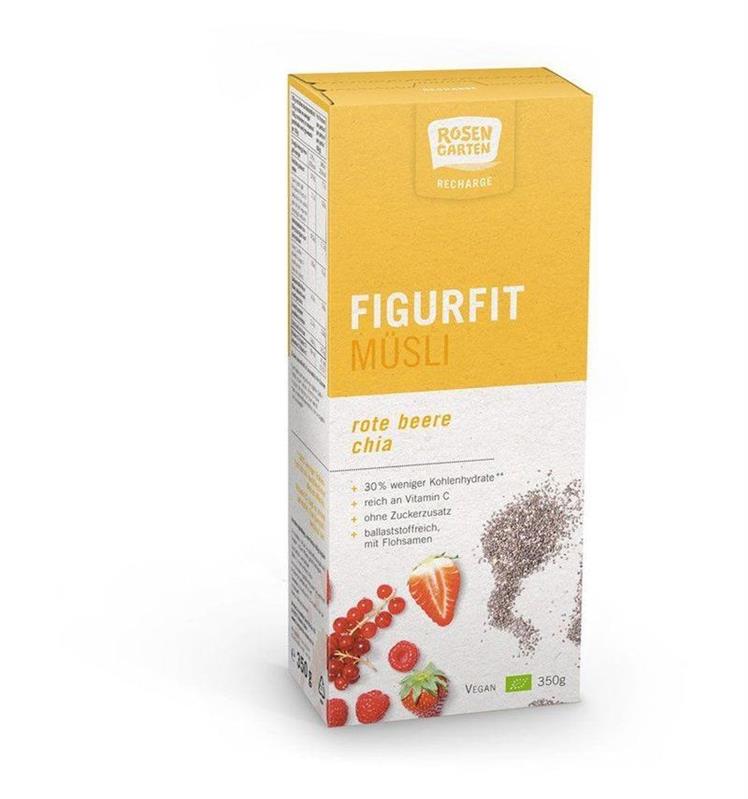 Musli Fit Bio cu Chia si Fructe Rosii Rosen Garten 350gr