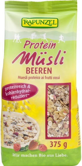 Musli Proteic cu Fructe de Padure 375gr Rapunzel