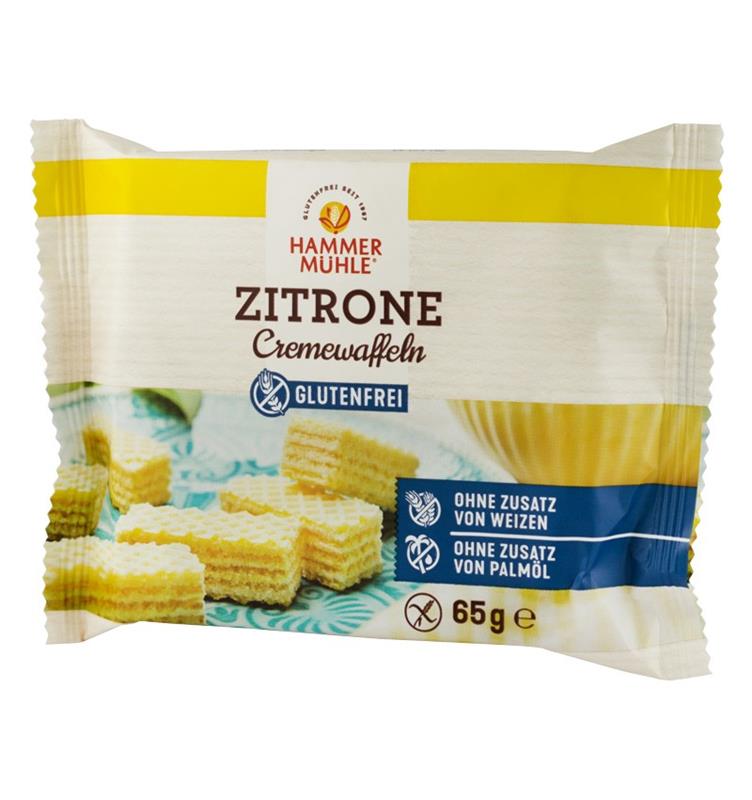 Napolitane cu Crema de Lamaie 65gr Hammer Muhle