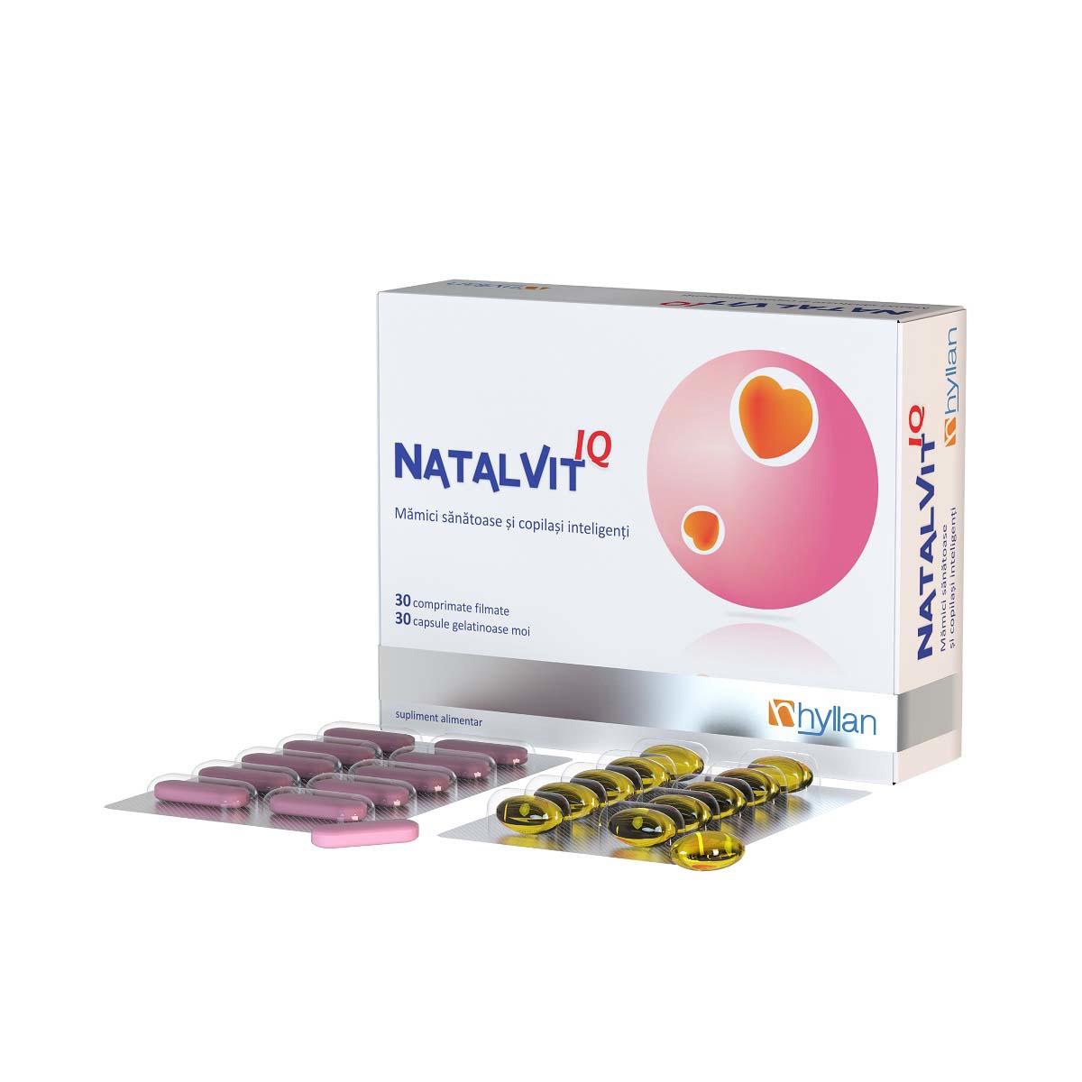 Natalvit IQ 30 comprimate cu 30 capsule Hyllan
