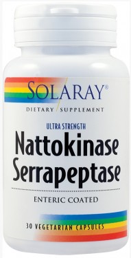 Nattokinase Serrapeptase Solaray Secom 30cps