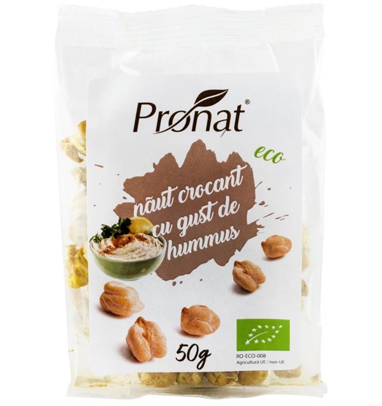 Naut Crocant cu Gust de Hummus Bio 50 grame Pronat