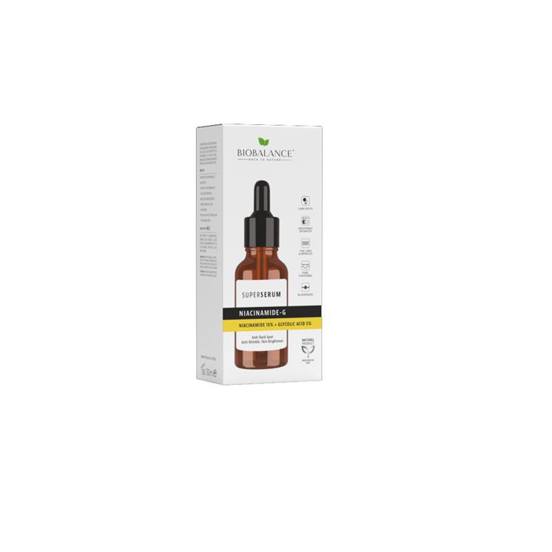 Niacinamide 15% + Acid Glicolic 5% Super Serum 30 mililitri BioBalance