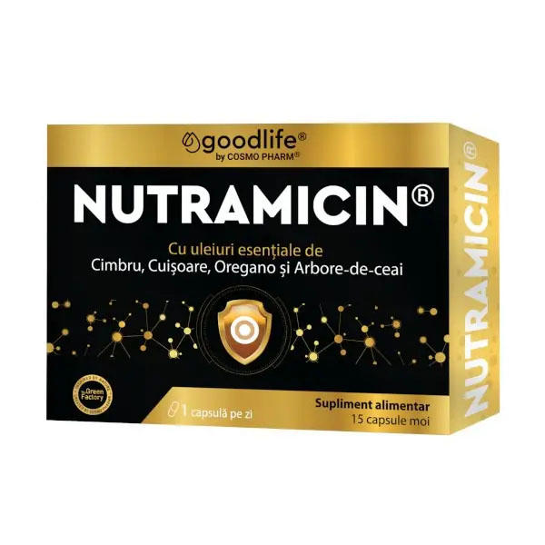 Nutramicin 15 capsule moi Cosmo Pharm
