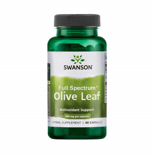 Olive Leaf (Frunza de Maslin) 400 miligrame 60 capsule Swanson