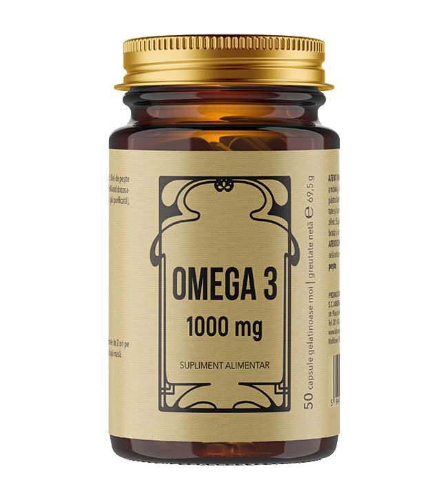 Omega 3 1000 miligrame 50 capsule Laboratoarele Remedia