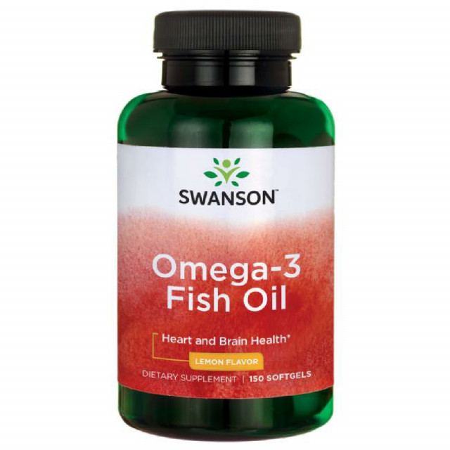 Omega 3 Ulei de Peste EPA si DHA 1000 miligrame 150 capsule Swanson
