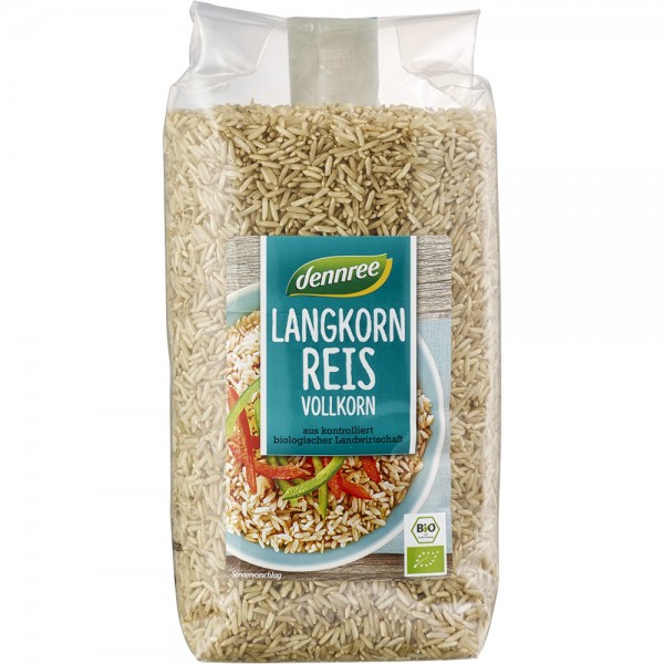 Orez Bio Brun cu Bob Lung Dennree 1kg