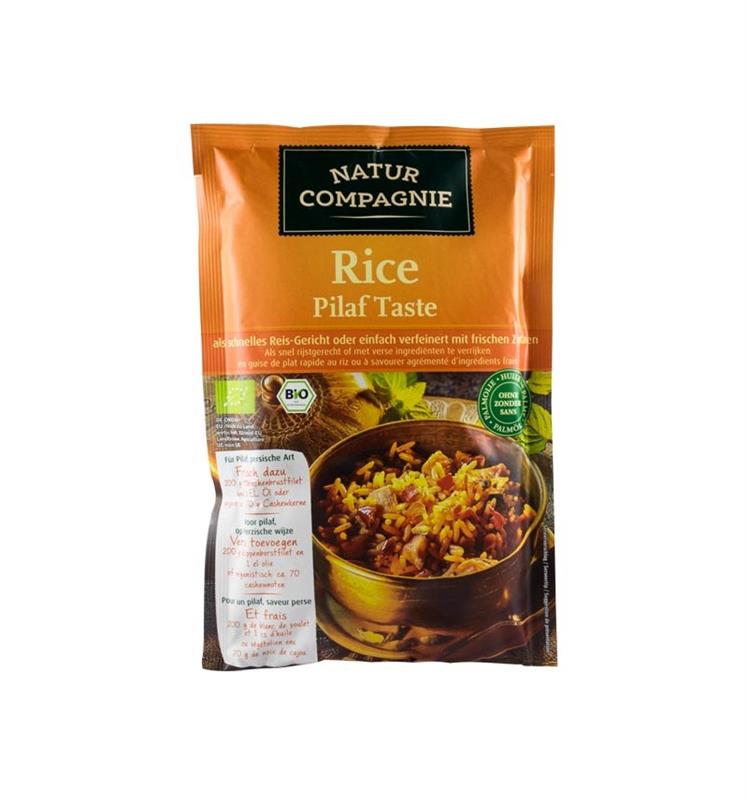 Orez Bio cu Gust de Pilaf Natur Compagnie 160gr