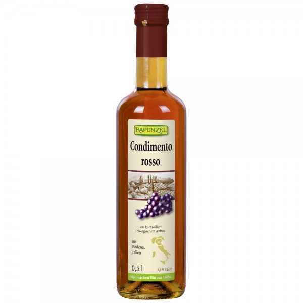 Otet Condimento Rosso Bio 500ml Rapunzel