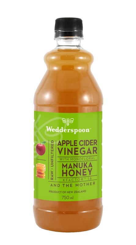 Otet din Cidru de Mere cu Miere de Manuka 750ml Wedderspoon