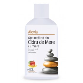 Otet Nefiltrat din Cidru de Mere cu Miere Alevia 473ml