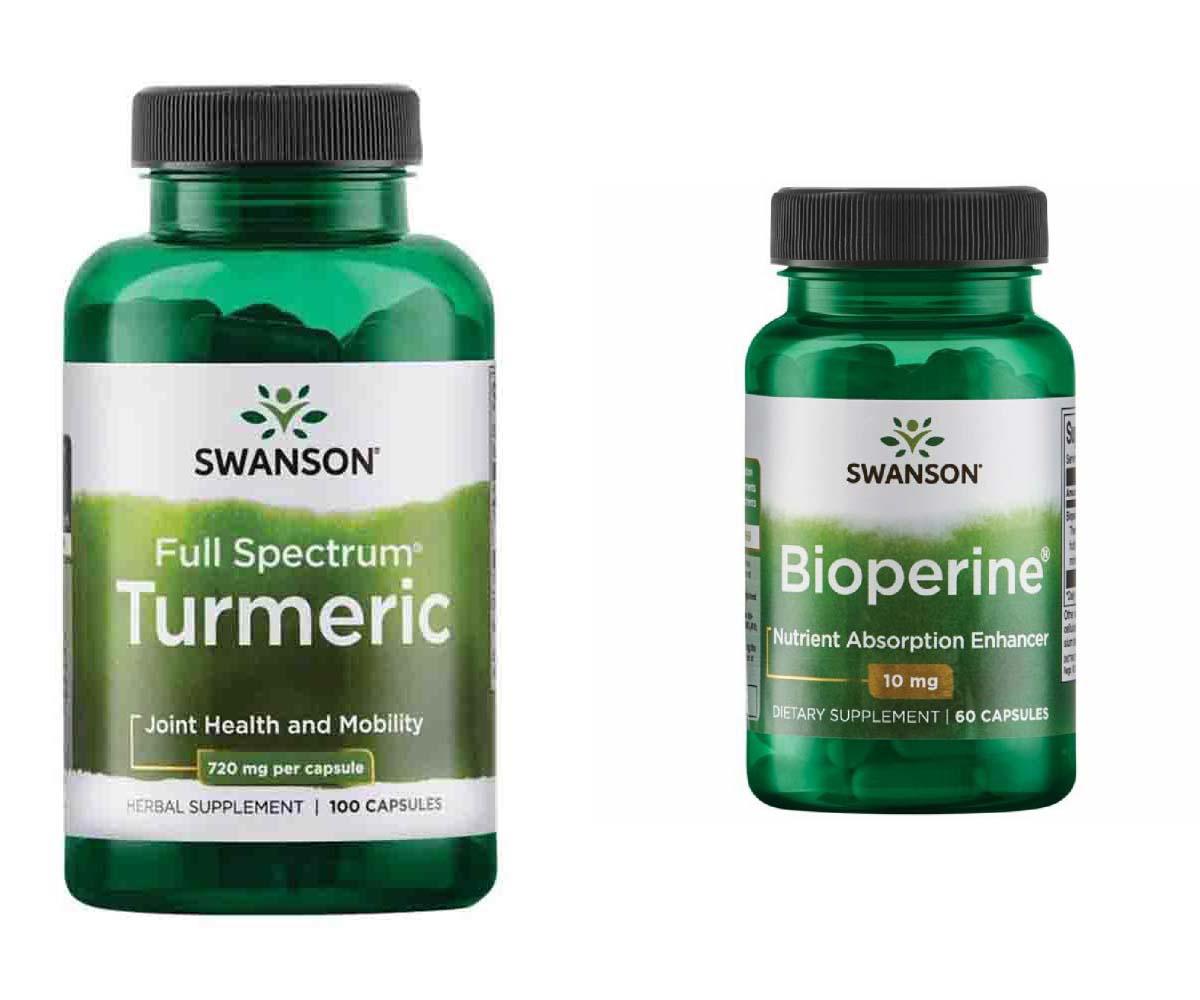 Pachet Naturist Turmeric si Bioperina Creste Biodisponibilitatea 1 pachet Swanson