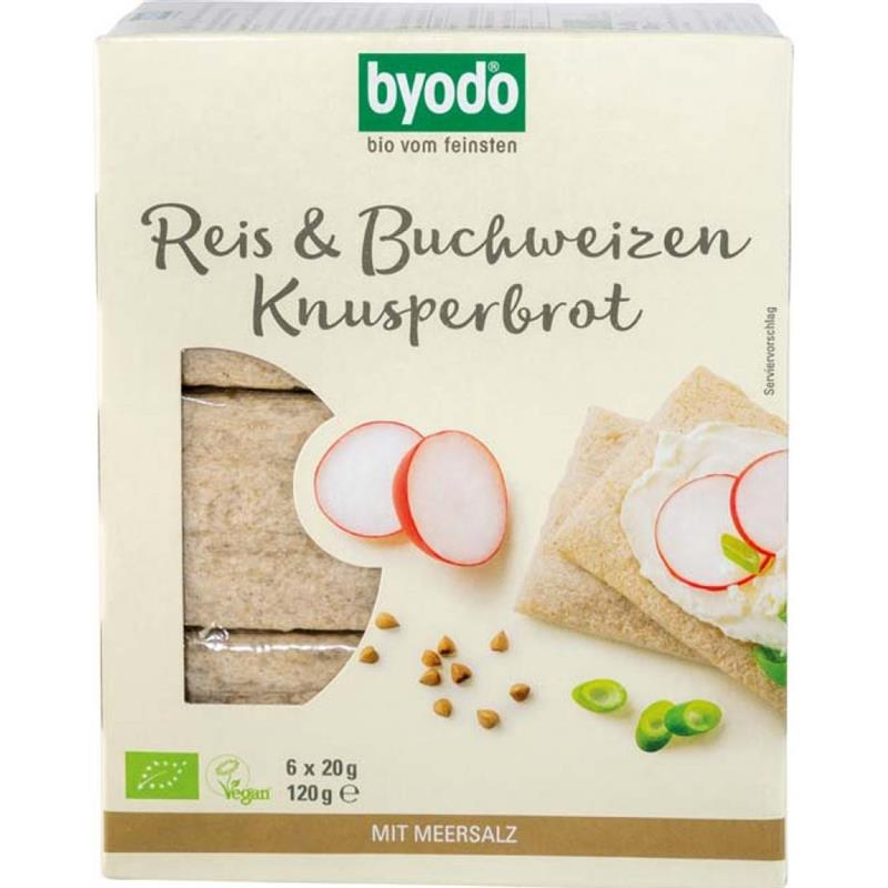 Paine Bio Crocanta cu Orez si Hrisca Fara Gluten Byodo 120gr