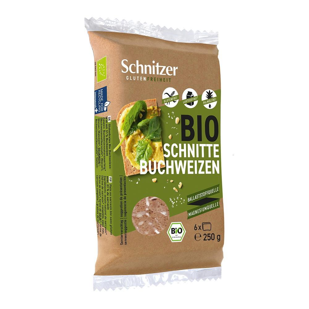 Paine din Hrisca Fara Gluten si Lactoza Bio 250 grame Schnitzer