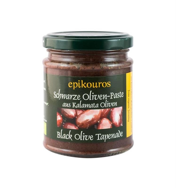 Pasta Bio Tapenade din Masline Kalamata Negre Epikouros 320gr