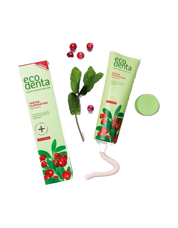 Pasta de Dinti 2 in 1 Anti-Tartru cu Efect Racoritor cu Extract de Coacaze si Kalident 100 mililitri Ecodenta