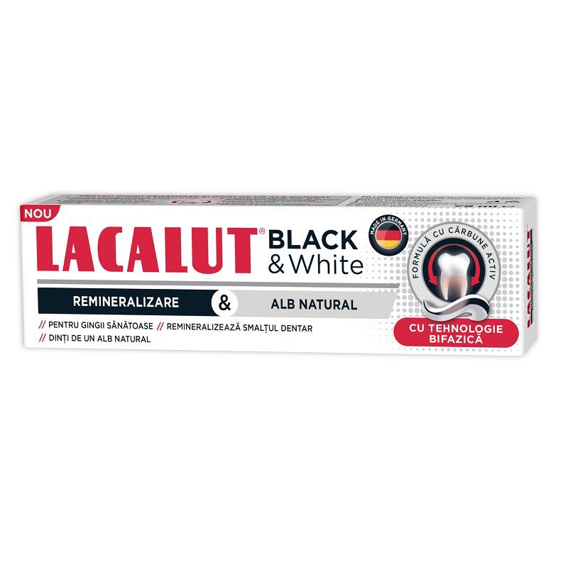 Pasta de Dinti Black&White 75 mililitri Lacalut