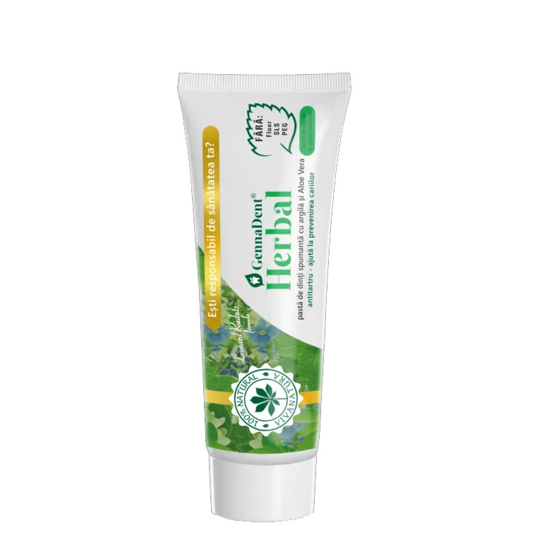 Pasta de Dinti Gennadent Herbal 50 mililitri Viva Natura