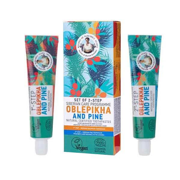 Pasta de Dinti Naturala SET 2 PASI 2x60 grame Bunica Agafia