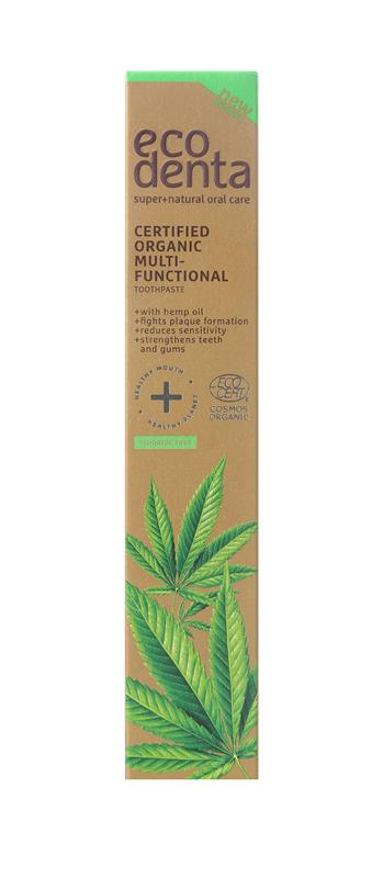 Pasta de Dinti Organica Multifunctionala cu Ulei de Canepa 75 mililitri Ecodenta