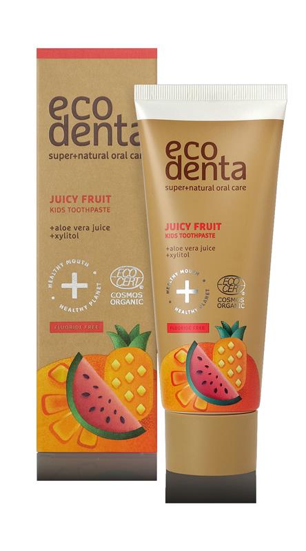 Pasta de Dinti Organica pentru Copii cu Suc de Fructe 75 mililitri Ecodenta