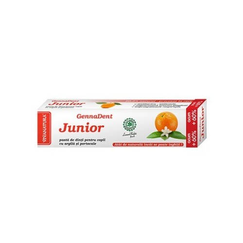 Pasta Dinti Gennadent Junior Portocala Viva Natura 80ml