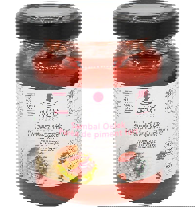 Pasta Eco de Chili Sambal Oelek 125 grame Arche Naturkuche