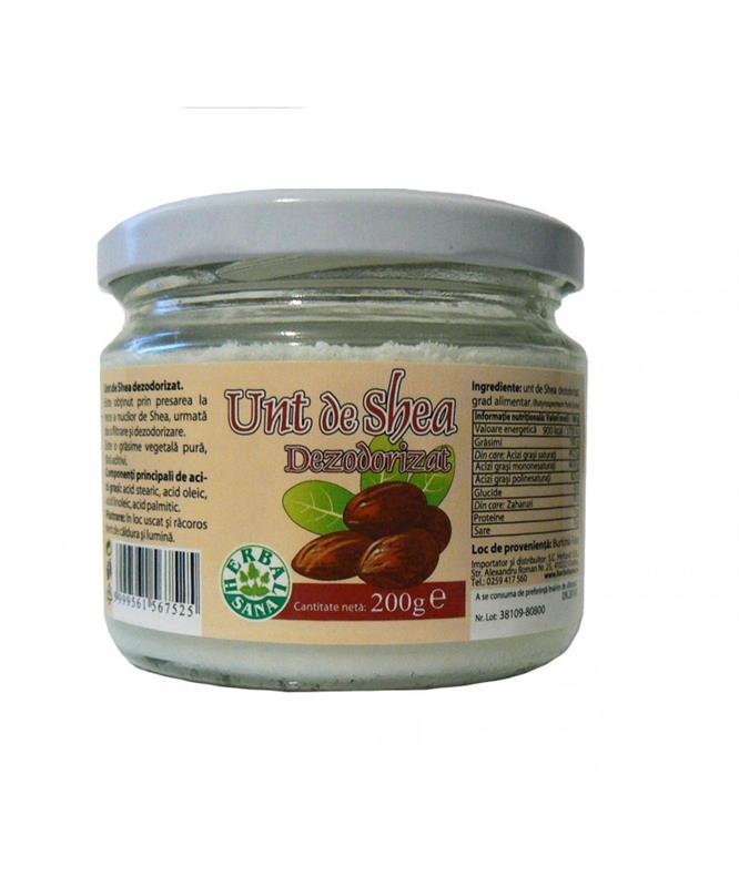 Pasta Vegetala de Shea Dezodorizata Herbavit 200gr