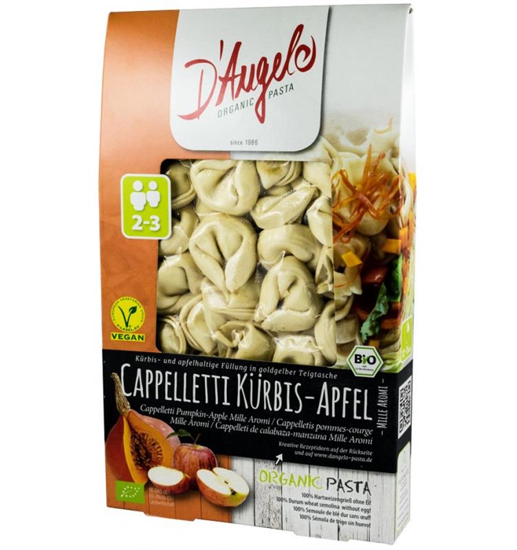 Paste Cappelletti cu Dovleac si Mar Bio 250gr D'Angelo Pasta