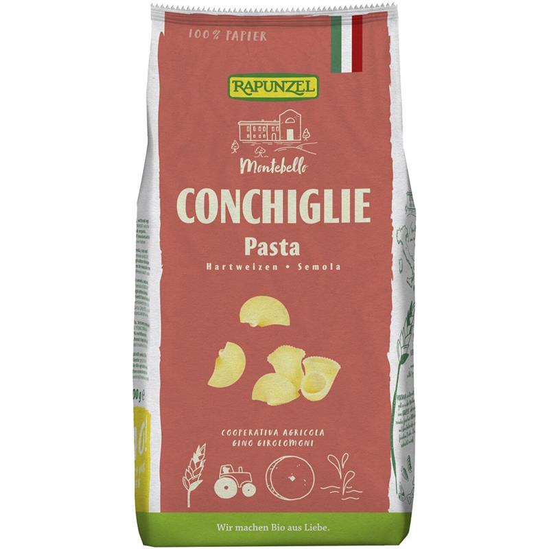 Paste Conchiglie Semola Bio 500 grame Rapunzel