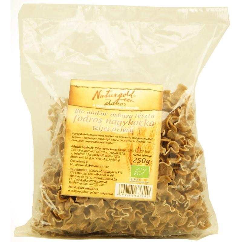 Paste din Alac Integrale Patrate Ondulate Bio 250 grame Naturgold