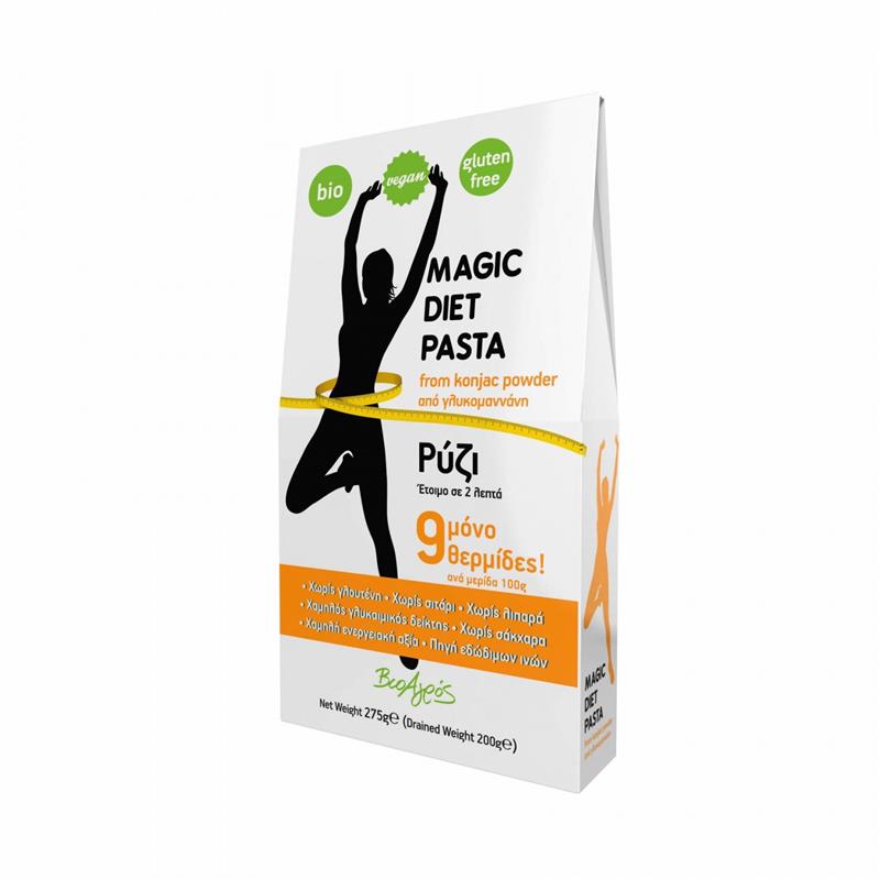 Paste din Orez Konjac Dietetice Fara Gluten Bio 275 grame Magic Diet Pasta