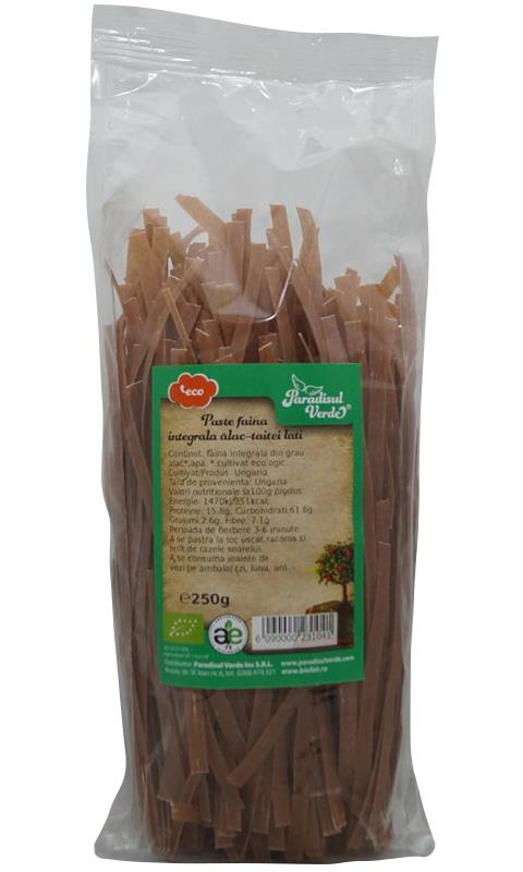 Paste Faina Integrala Alac Taietei Lati Bio Paradisul Verde 250gr
