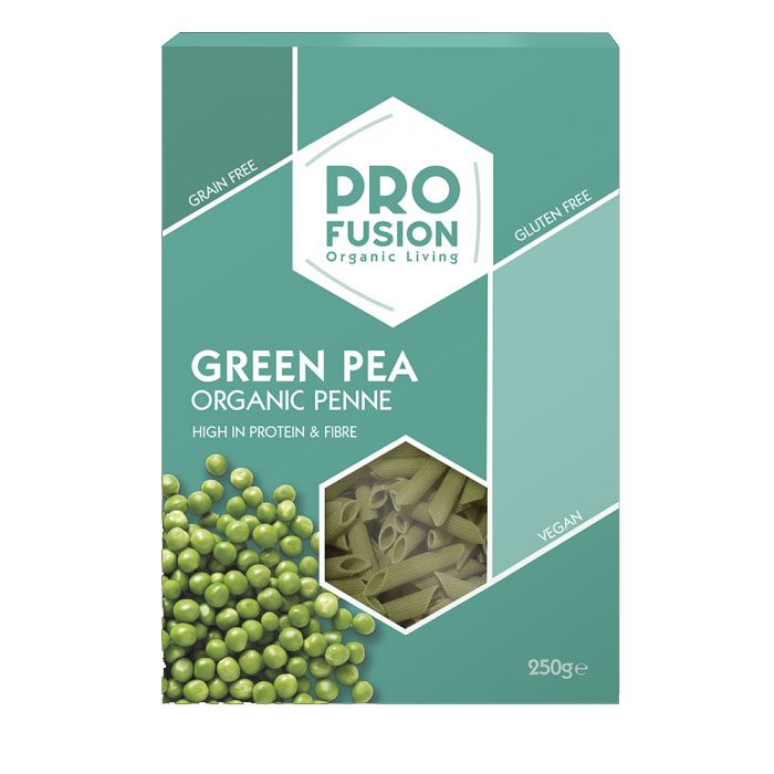 Paste Fainoase Penne din Mazare Verde Fara Gluten Bio 250 grame Profusion