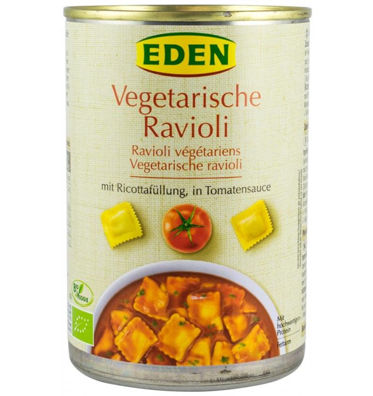 Paste Fainoase Ravioli in Sos de Rosii Bio 400gr Eden