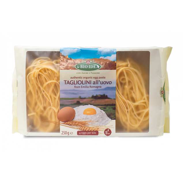 Paste Fainoase Tagliolini din Grau Dur cu Ou Eco 250gr Idea