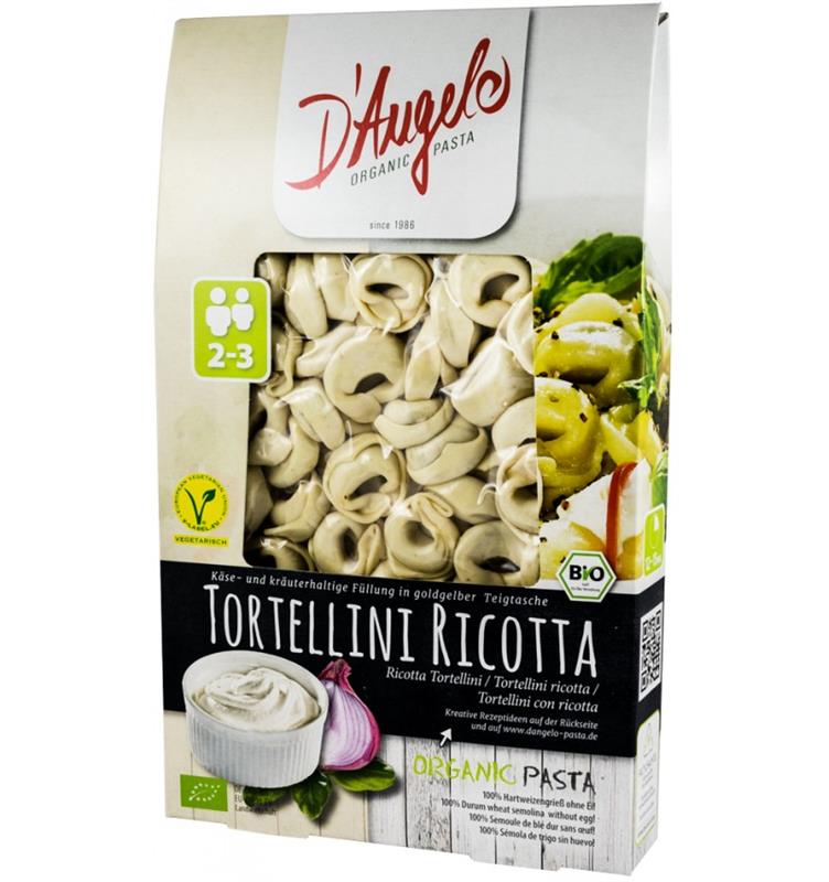Paste Fainoase Tortellini cu Ricotta Bio 250 grame D'Angelo Pasta