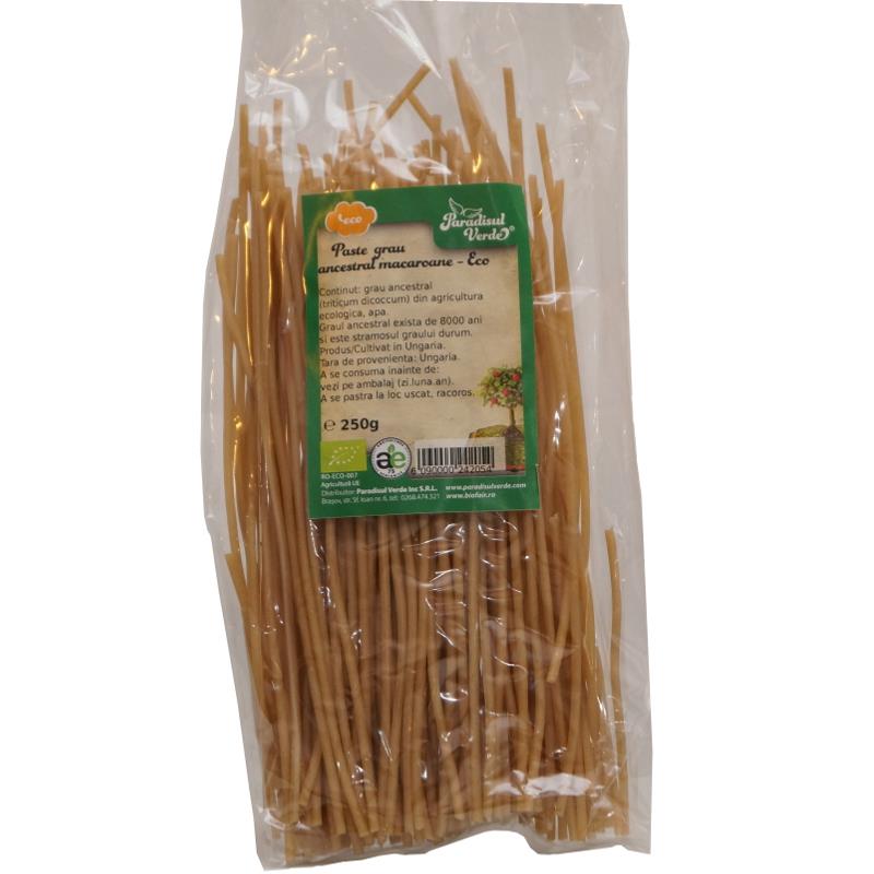 Paste Grau Ancestral Bio Macaroane Paradisul Verde 250gr