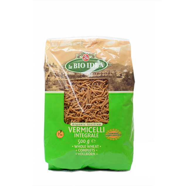 Paste Integrale din Grau Dur Vermicelli Eco 500gr Idea