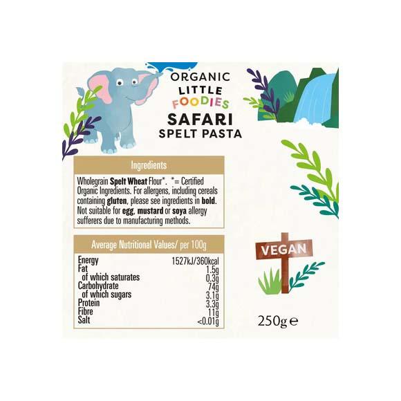 Paste Safari din Spelta pentru Copii Eco 250 grame Biona