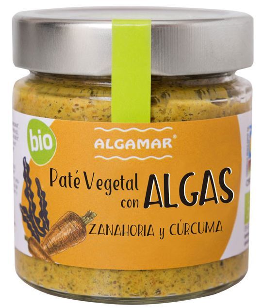 Pate Vegetal cu Alge, Morcovi si Turmeric Bio 180gr Algamar